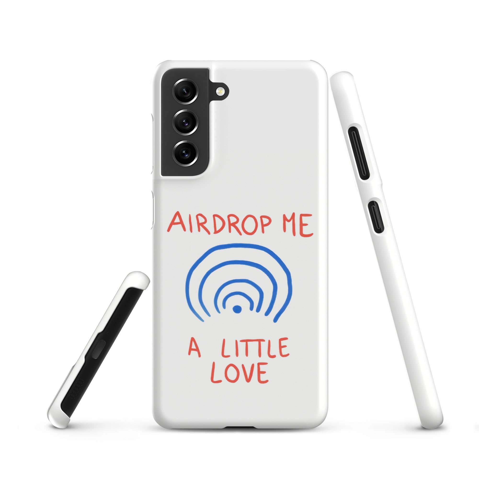 Cover Samsung Resistente – Compatibile con Ricarica Wireless – Design Airdrop Me-Biiply