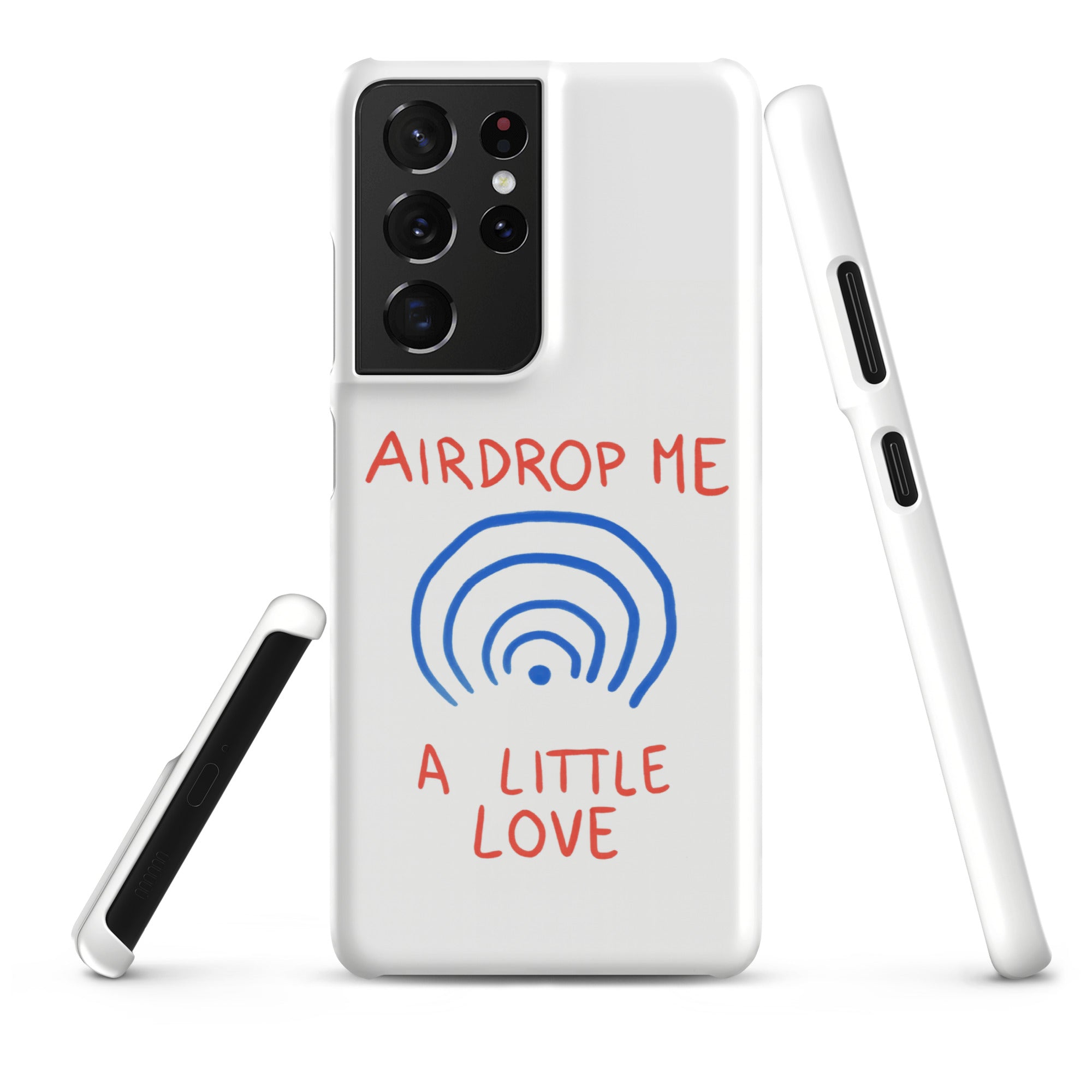 Cover Samsung Resistente – Compatibile con Ricarica Wireless – Design Airdrop Me-Biiply
