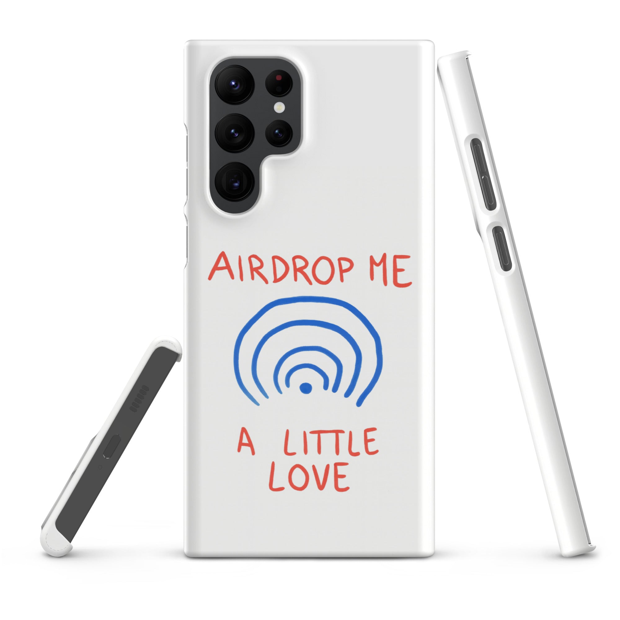 Cover Samsung Resistente – Compatibile con Ricarica Wireless – Design Airdrop Me-Biiply