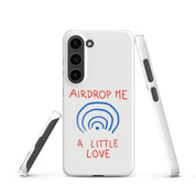Cover Samsung Resistente – Compatibile con Ricarica Wireless – Design Airdrop Me-Biiply
