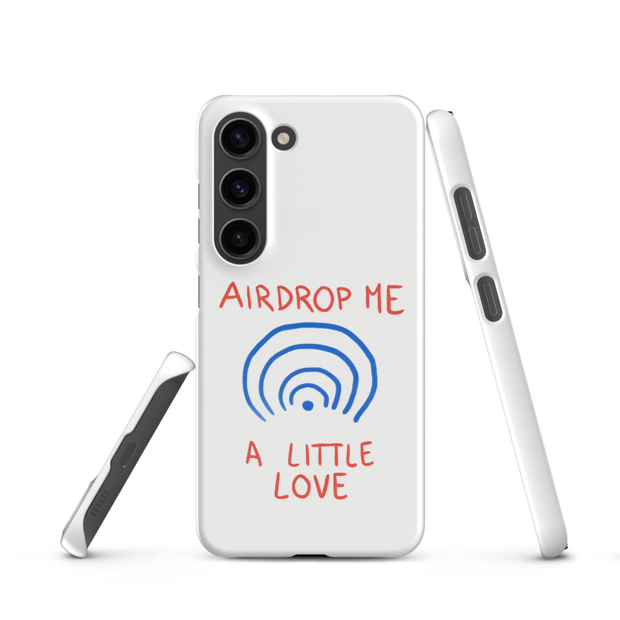 Cover Samsung Resistente – Compatibile con Ricarica Wireless – Design Airdrop Me-Biiply