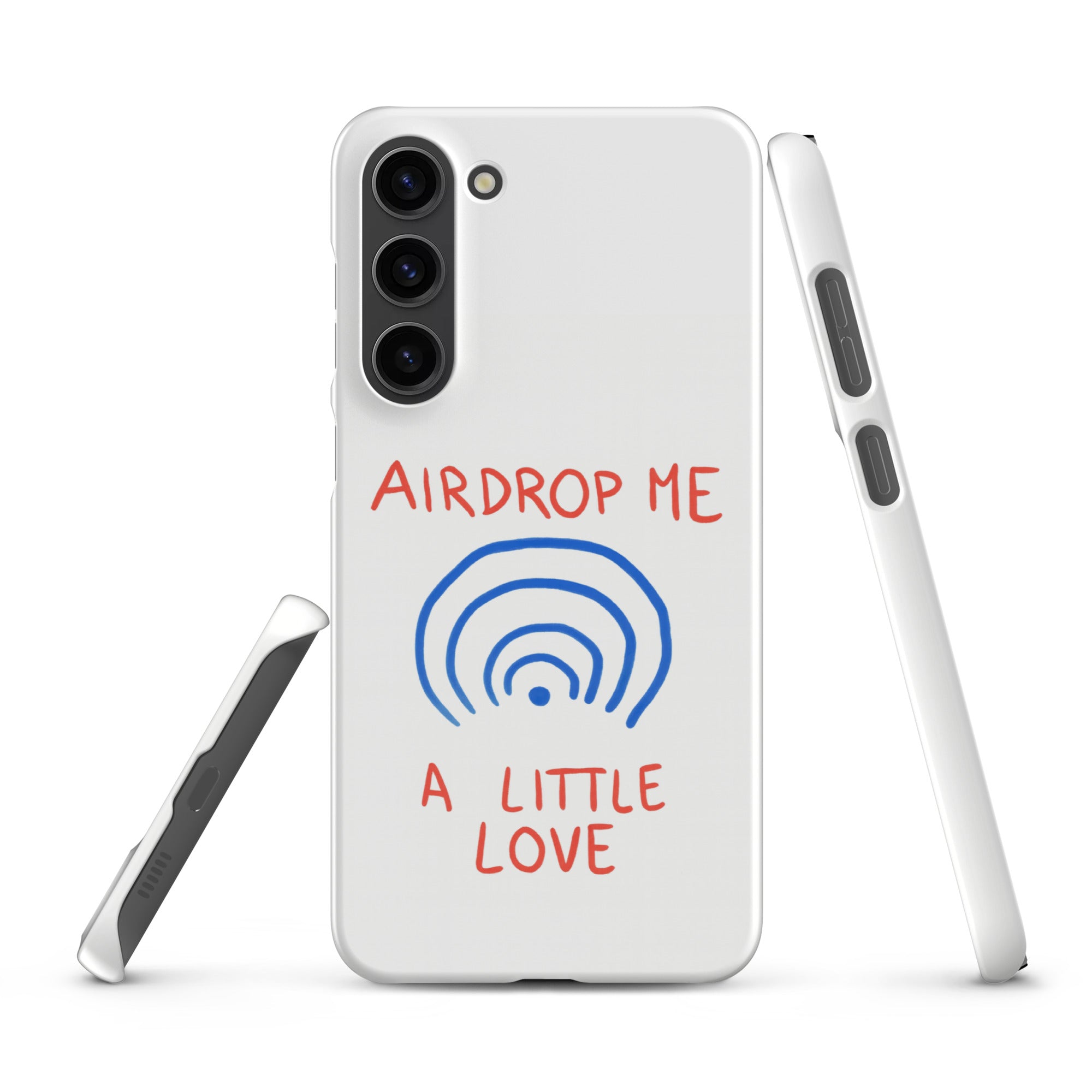Cover Samsung Resistente – Compatibile con Ricarica Wireless – Design Airdrop Me-Biiply