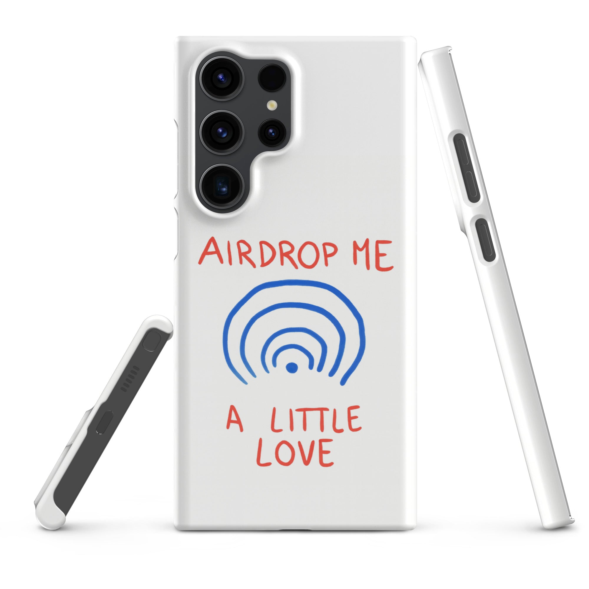 Cover Samsung Resistente – Compatibile con Ricarica Wireless – Design Airdrop Me-Biiply