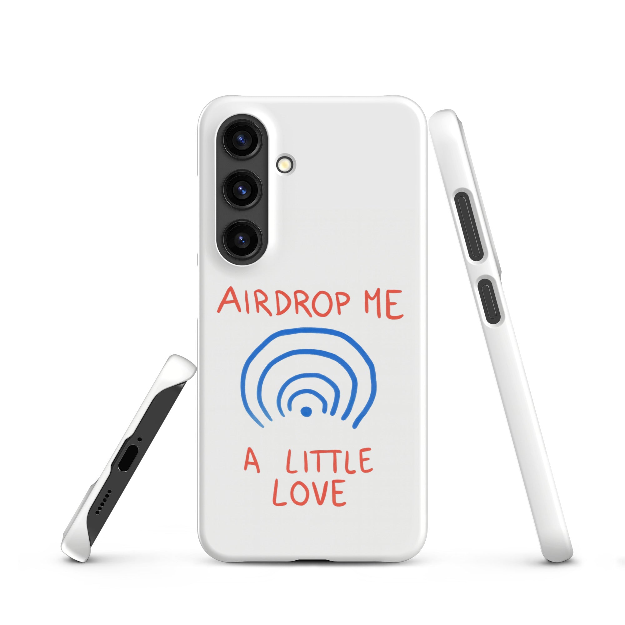 Cover Samsung Resistente – Compatibile con Ricarica Wireless – Design Airdrop Me-Biiply