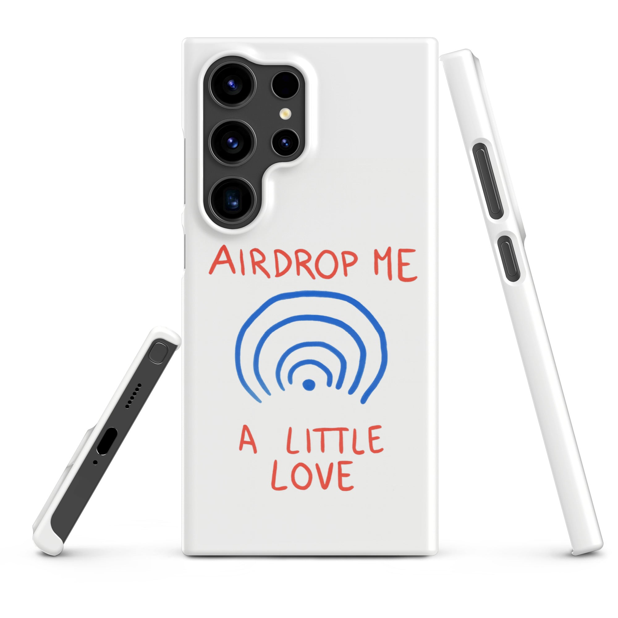 Cover Samsung Resistente – Compatibile con Ricarica Wireless – Design Airdrop Me-Biiply