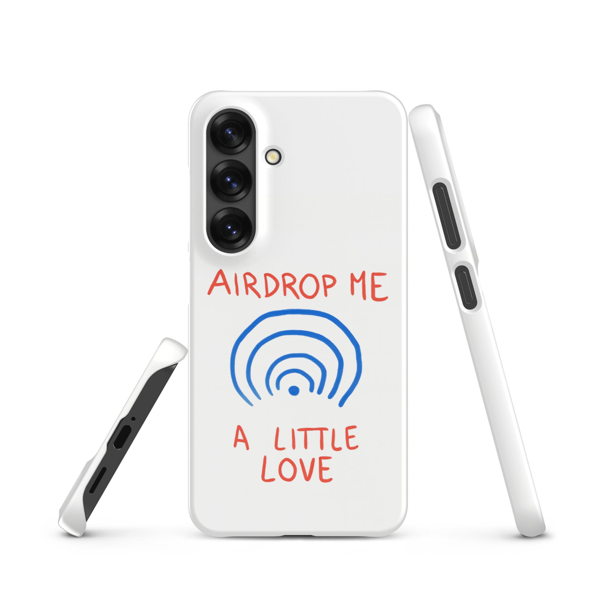 Cover Samsung Resistente – Compatibile con Ricarica Wireless – Design Airdrop Me-Biiply