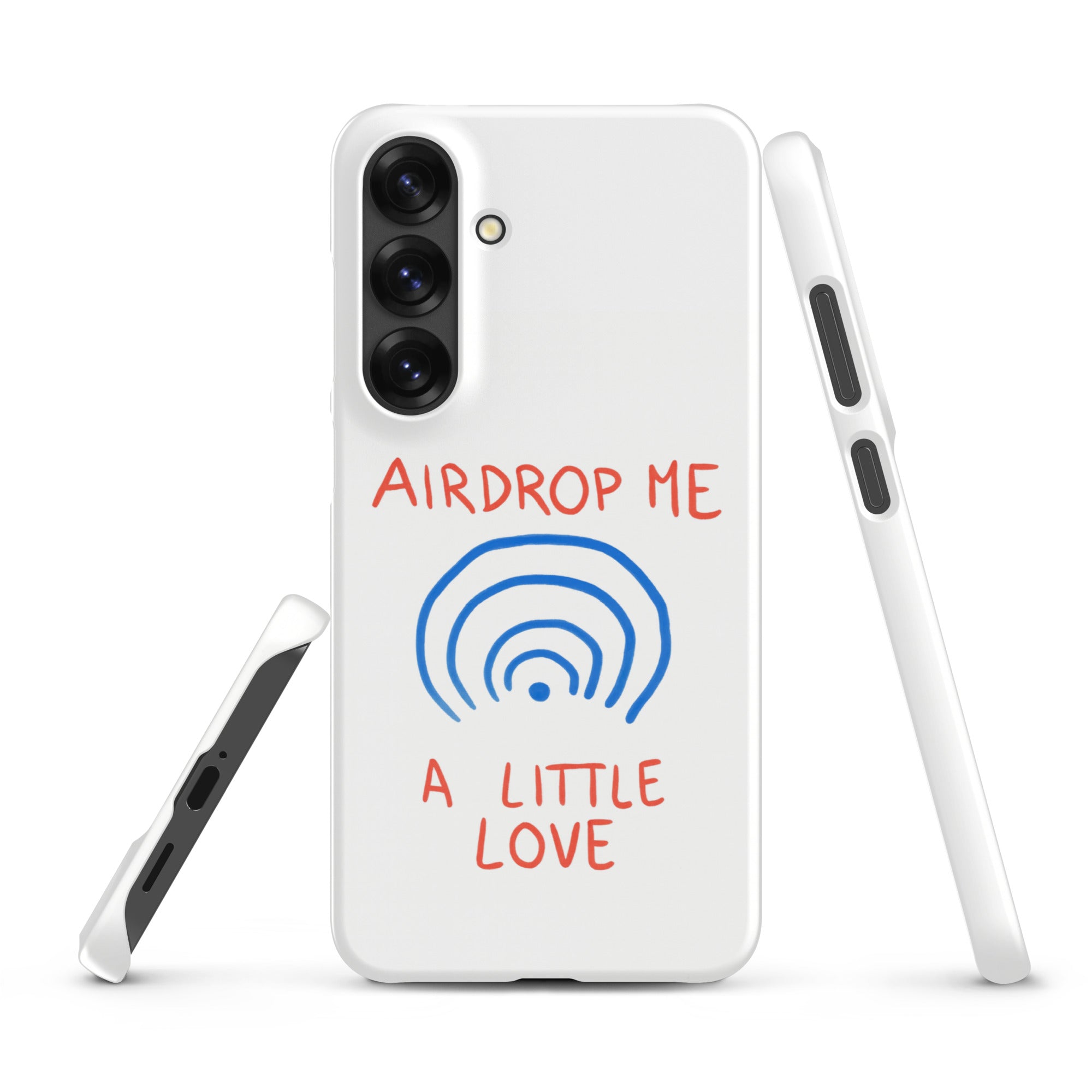 Cover Samsung Resistente – Compatibile con Ricarica Wireless – Design Airdrop Me-Biiply