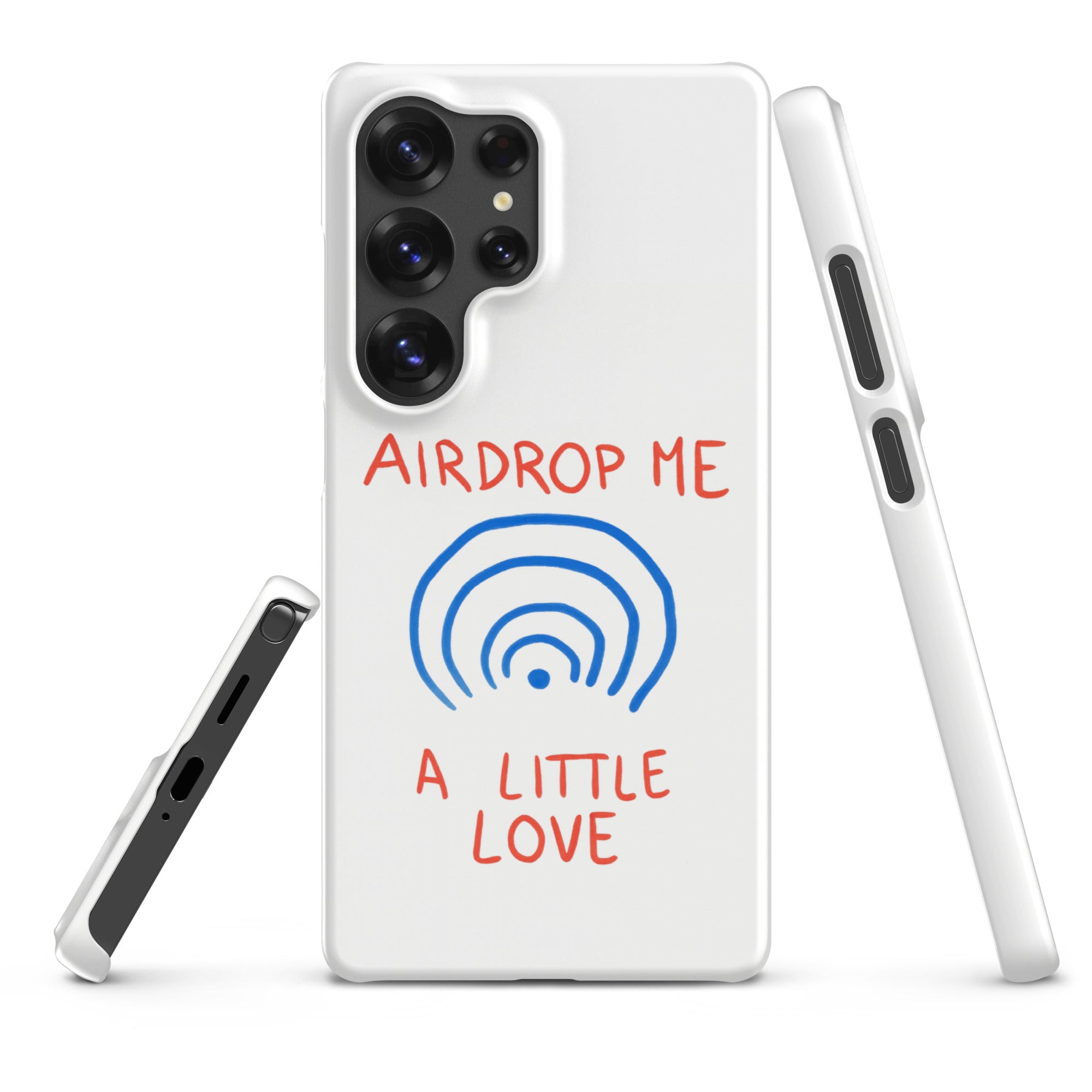 Cover Samsung Resistente – Compatibile con Ricarica Wireless – Design Airdrop Me-Biiply