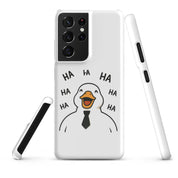 Cover Samsung Resistente – Compatibile con Ricarica Wireless – Design Anatra Che Ride-Biiply