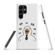 Cover Samsung Resistente – Compatibile con Ricarica Wireless – Design Anatra Che Ride-Biiply