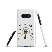 Cover Samsung Resistente – Compatibile con Ricarica Wireless – Design Anatra Che Ride-Biiply