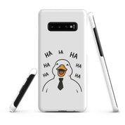 Cover Samsung Resistente – Compatibile con Ricarica Wireless – Design Anatra Che Ride-Biiply
