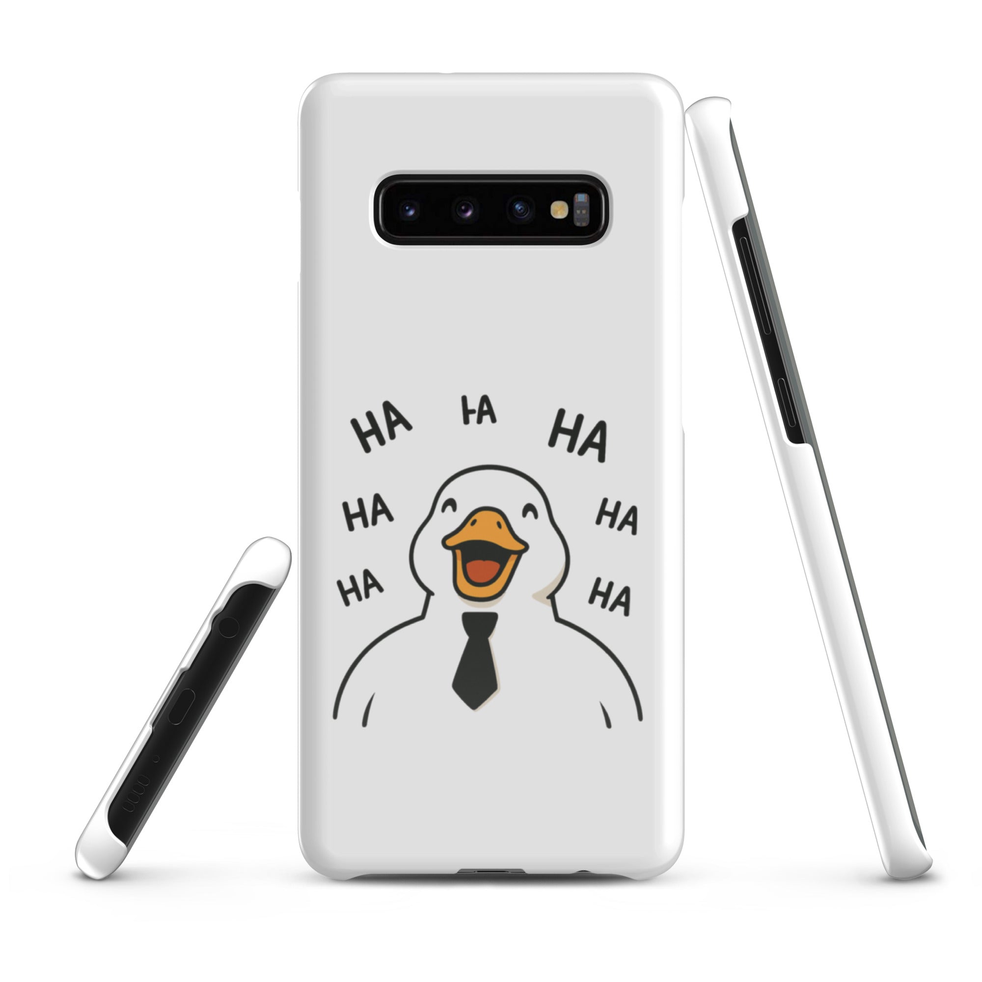 Cover Samsung Resistente – Compatibile con Ricarica Wireless – Design Anatra Che Ride-Biiply