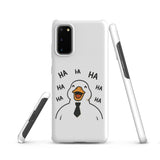 Funda Samsung Resistente – Compatible con Carga Inalámbrica – Diseño Pato Riendo