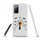 Cover Samsung Resistente – Compatibile con Ricarica Wireless – Design Anatra Che Ride-Biiply