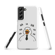 Cover Samsung Resistente – Compatibile con Ricarica Wireless – Design Anatra Che Ride-Biiply