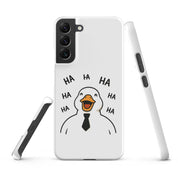 Cover Samsung Resistente – Compatibile con Ricarica Wireless – Design Anatra Che Ride-Biiply