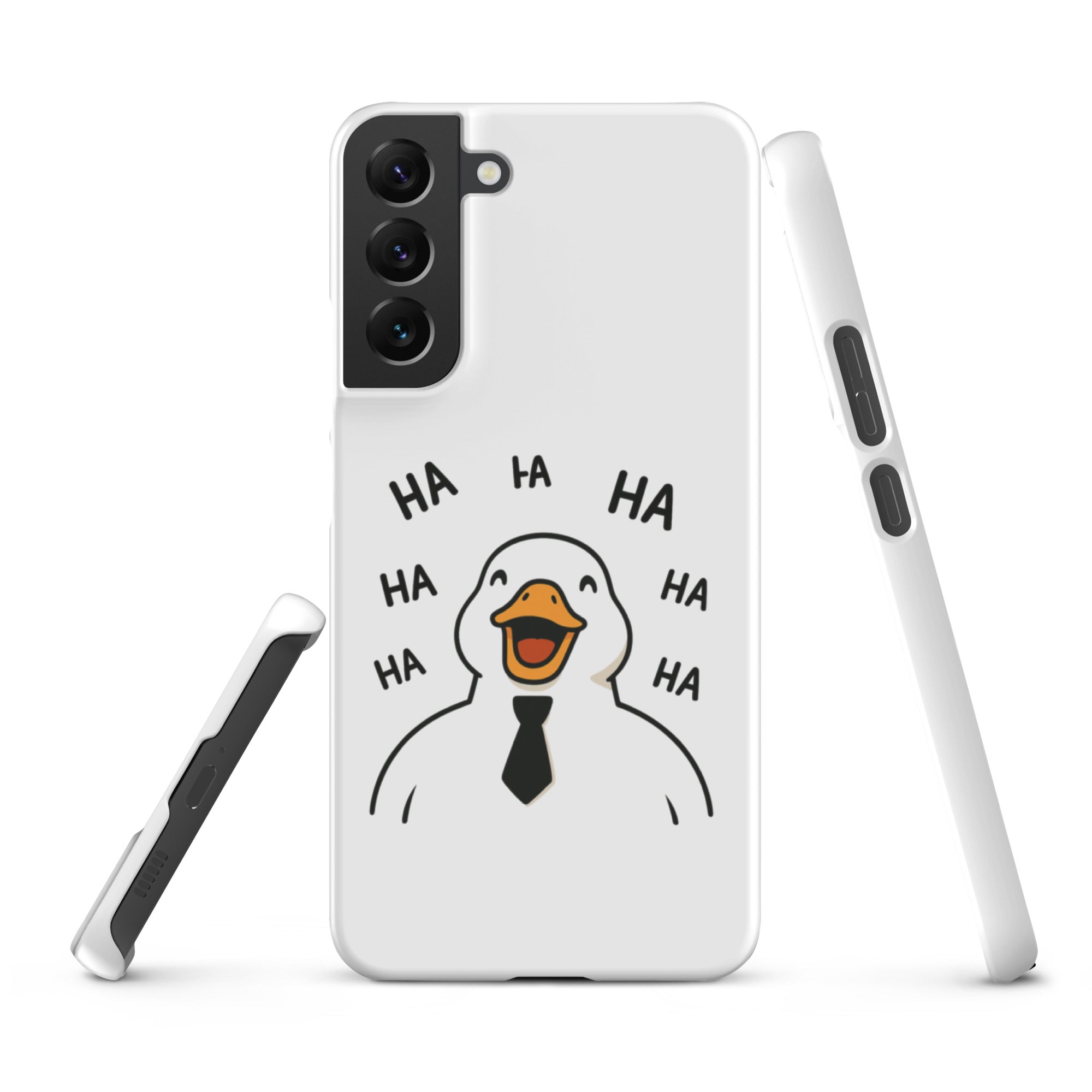 Cover Samsung Resistente – Compatibile con Ricarica Wireless – Design Anatra Che Ride-Biiply