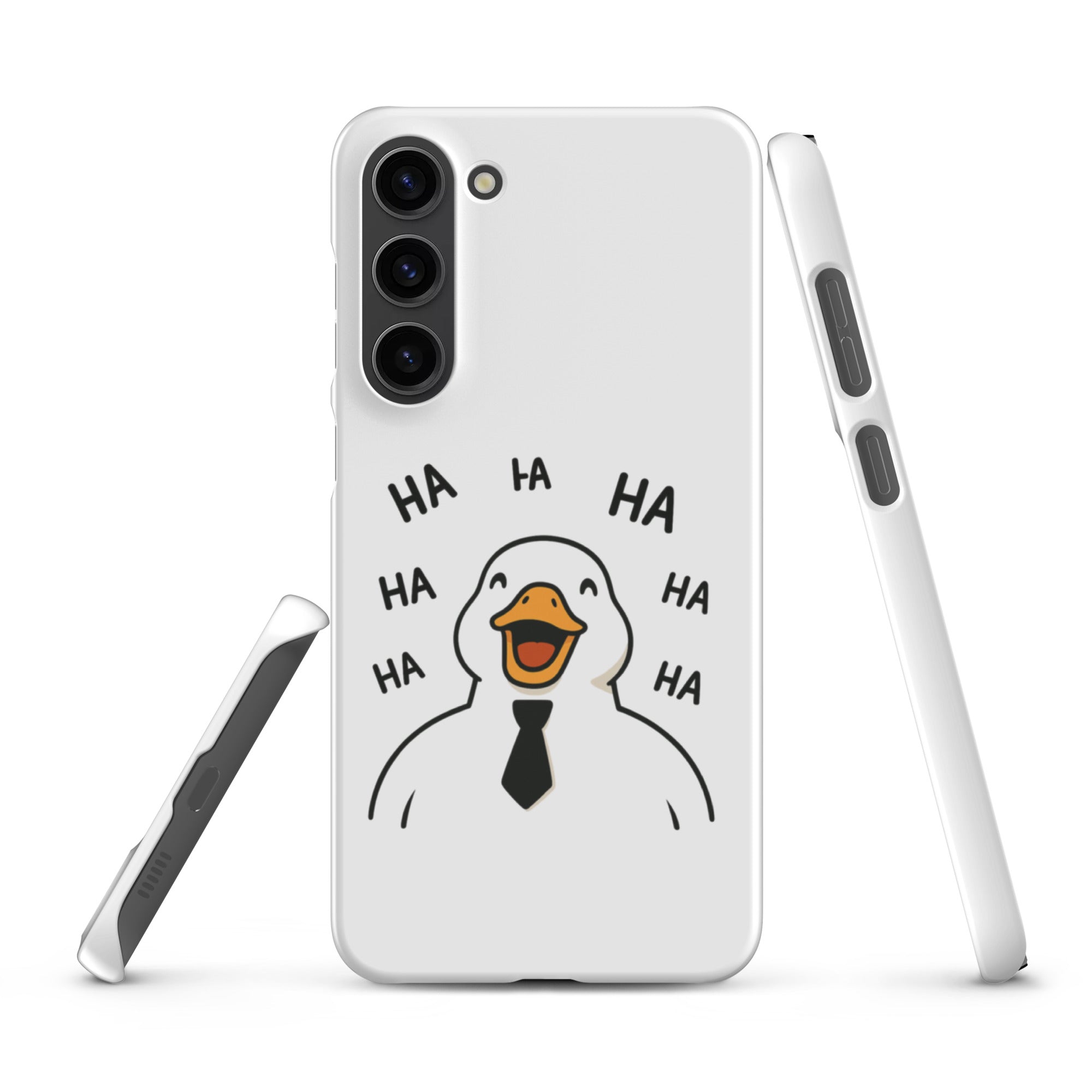 Cover Samsung Resistente – Compatibile con Ricarica Wireless – Design Anatra Che Ride-Biiply