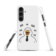 Cover Samsung Resistente – Compatibile con Ricarica Wireless – Design Anatra Che Ride-Biiply