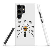 Cover Samsung Resistente – Compatibile con Ricarica Wireless – Design Anatra Che Ride-Biiply