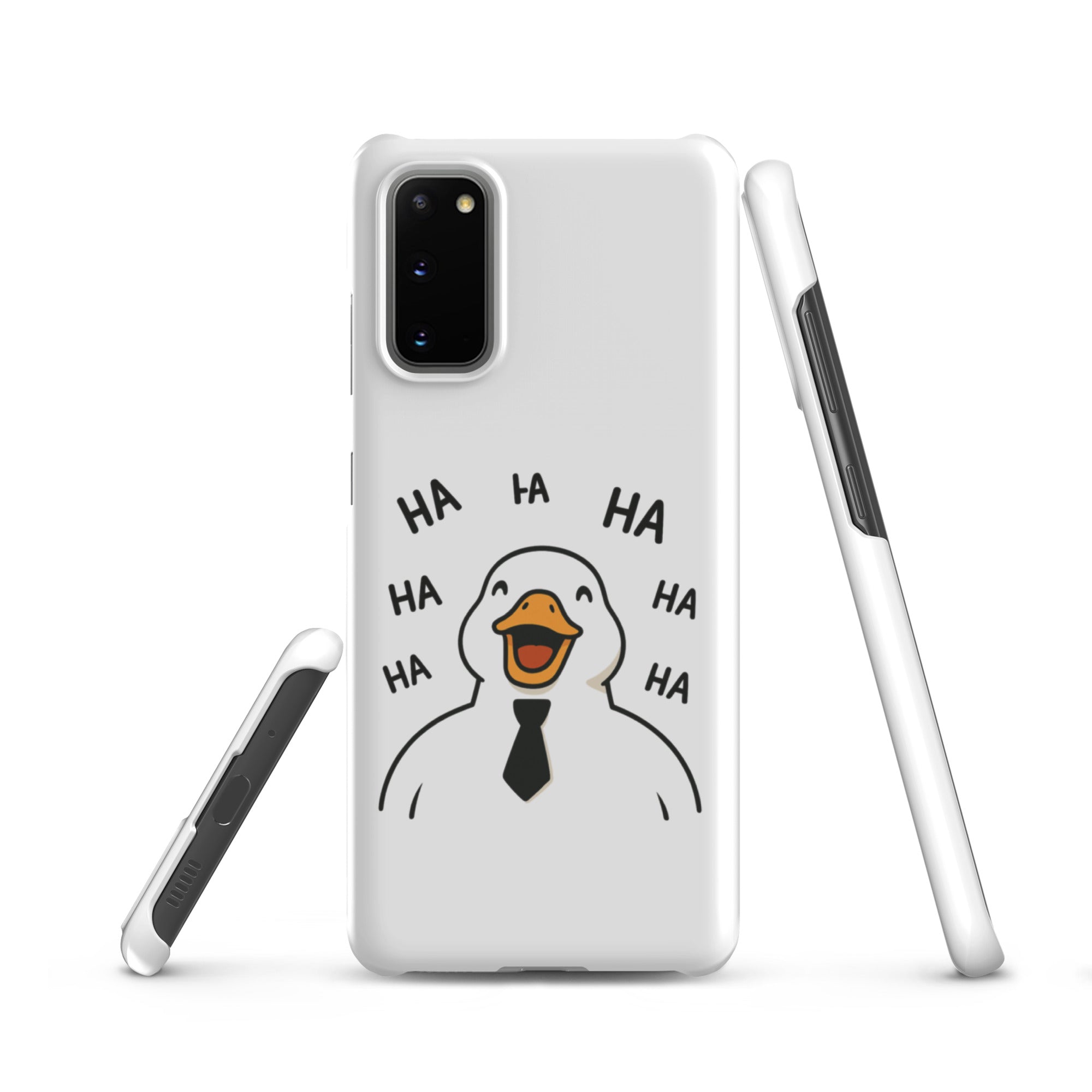 Cover Samsung Resistente – Compatibile con Ricarica Wireless – Design Anatra Che Ride-Biiply