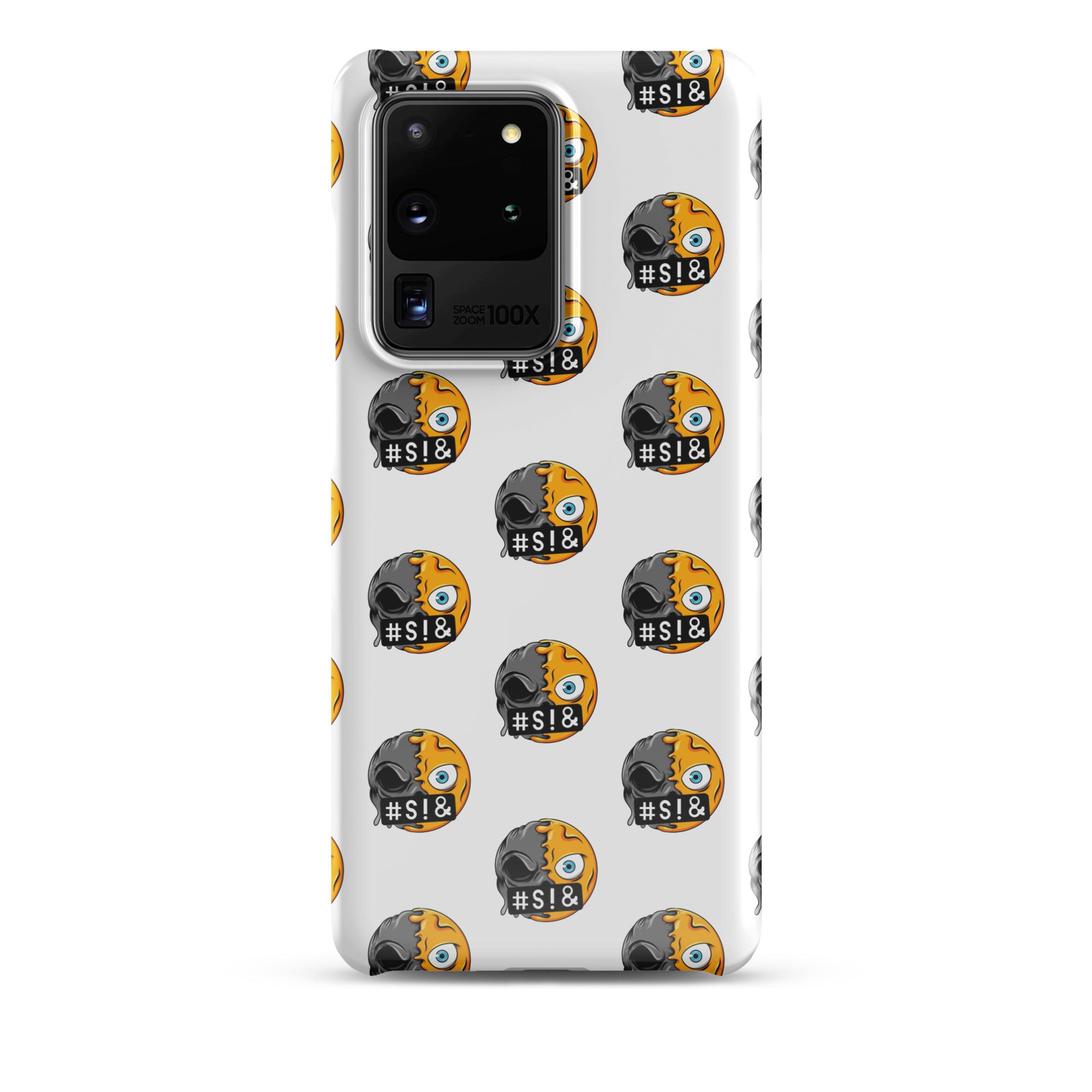Cover Samsung Resistente – Compatibile con Ricarica Wireless – Design Angry Face Death-Biiply