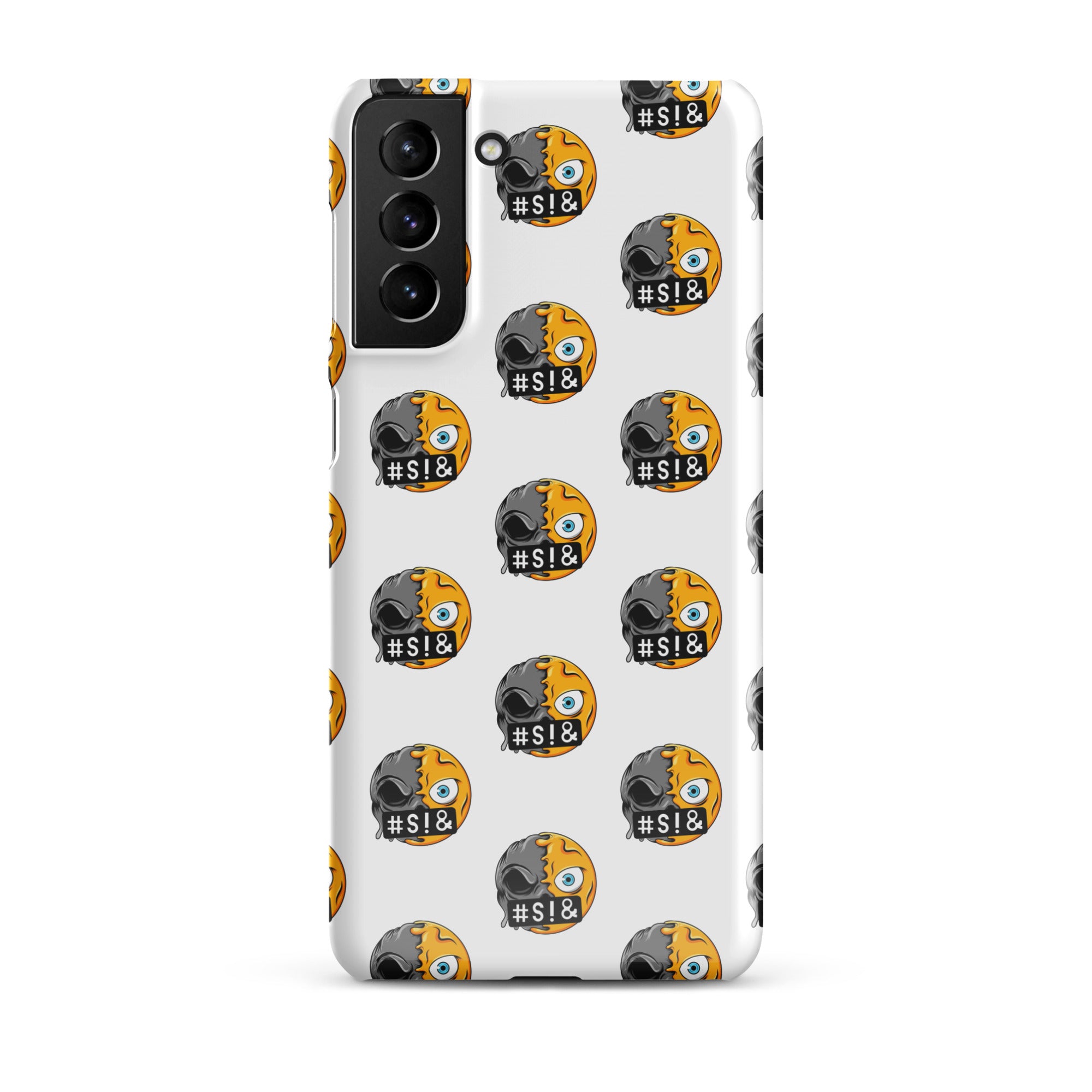Cover Samsung Resistente – Compatibile con Ricarica Wireless – Design Angry Face Death-Biiply