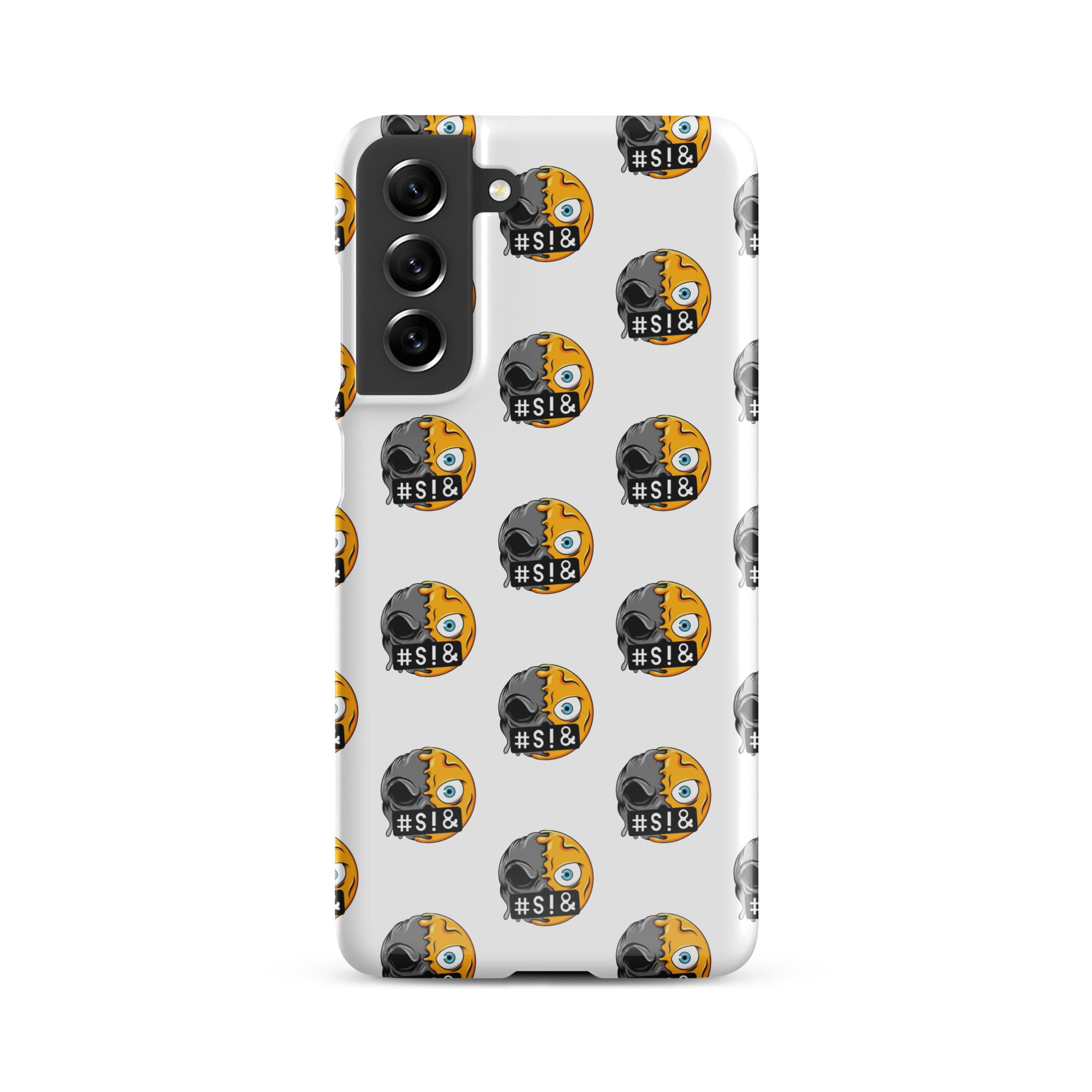 Cover Samsung Resistente – Compatibile con Ricarica Wireless – Design Angry Face Death-Biiply