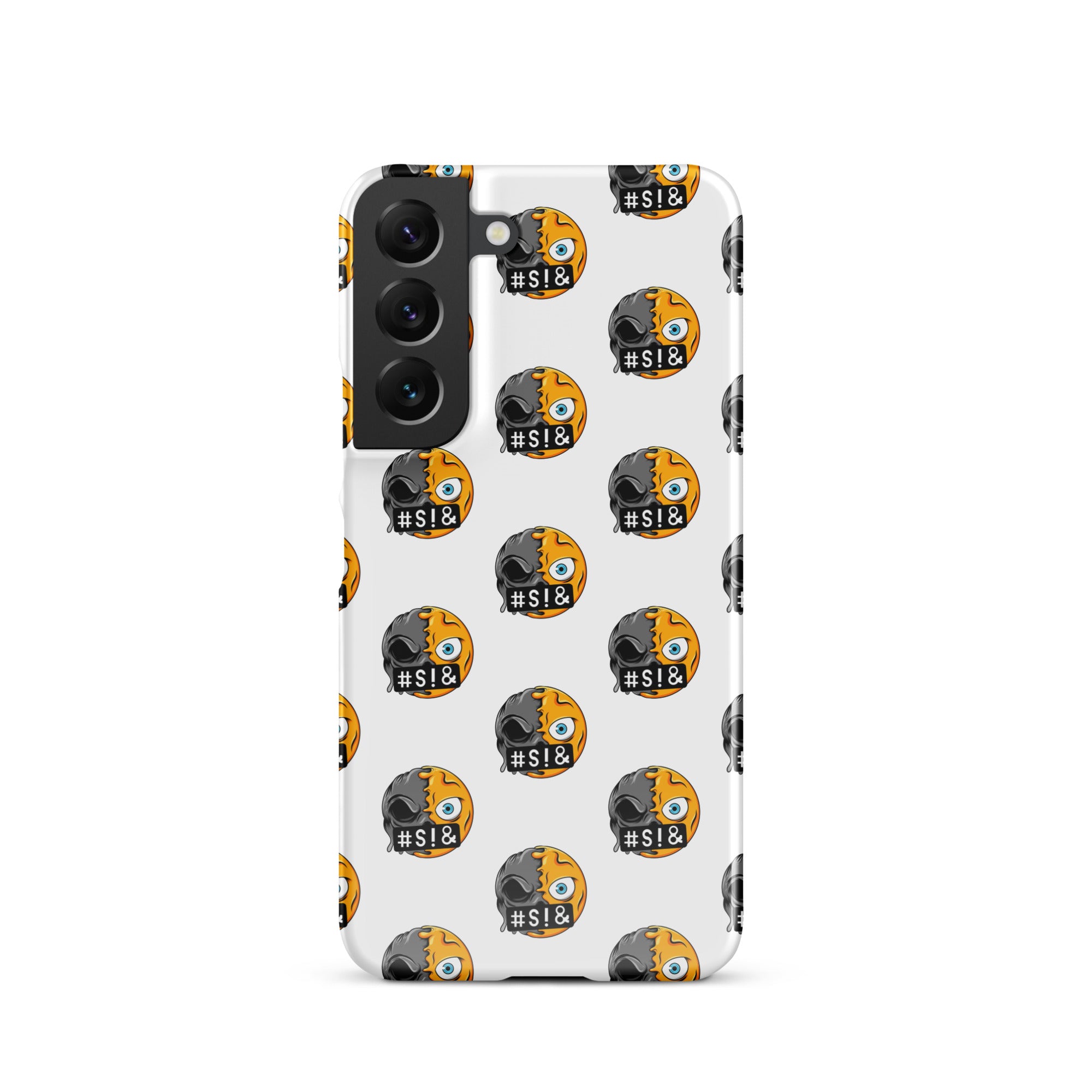 Cover Samsung Resistente – Compatibile con Ricarica Wireless – Design Angry Face Death-Biiply