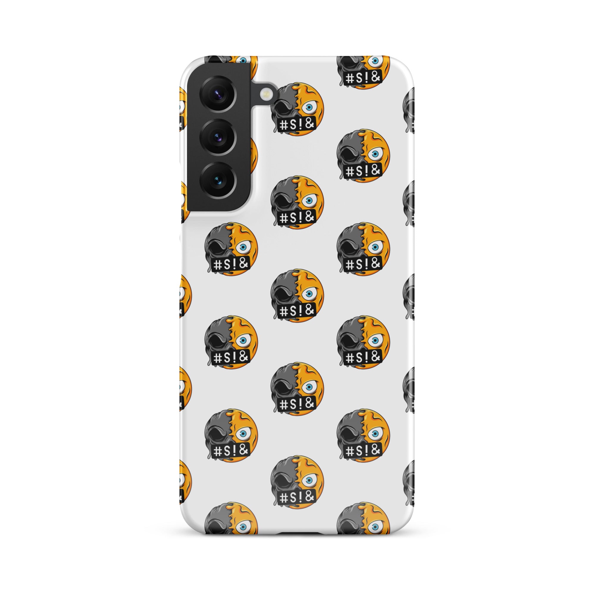 Cover Samsung Resistente – Compatibile con Ricarica Wireless – Design Angry Face Death-Biiply