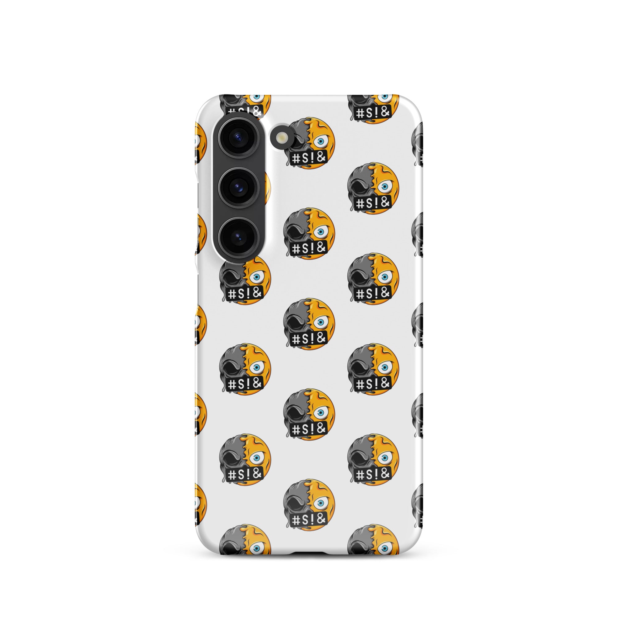 Cover Samsung Resistente – Compatibile con Ricarica Wireless – Design Angry Face Death-Biiply