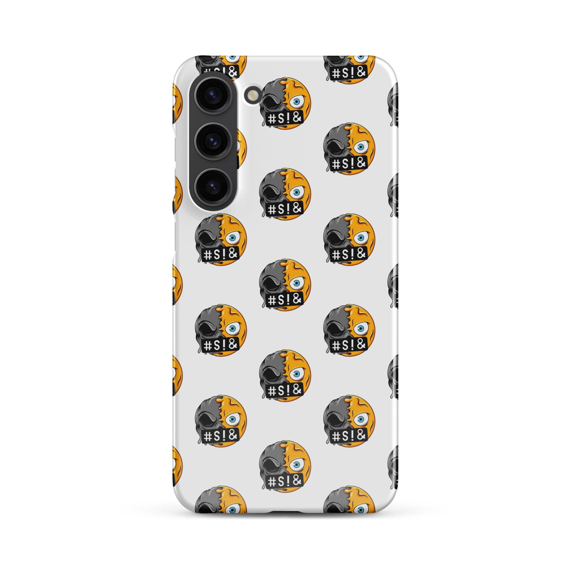 Cover Samsung Resistente – Compatibile con Ricarica Wireless – Design Angry Face Death-Biiply