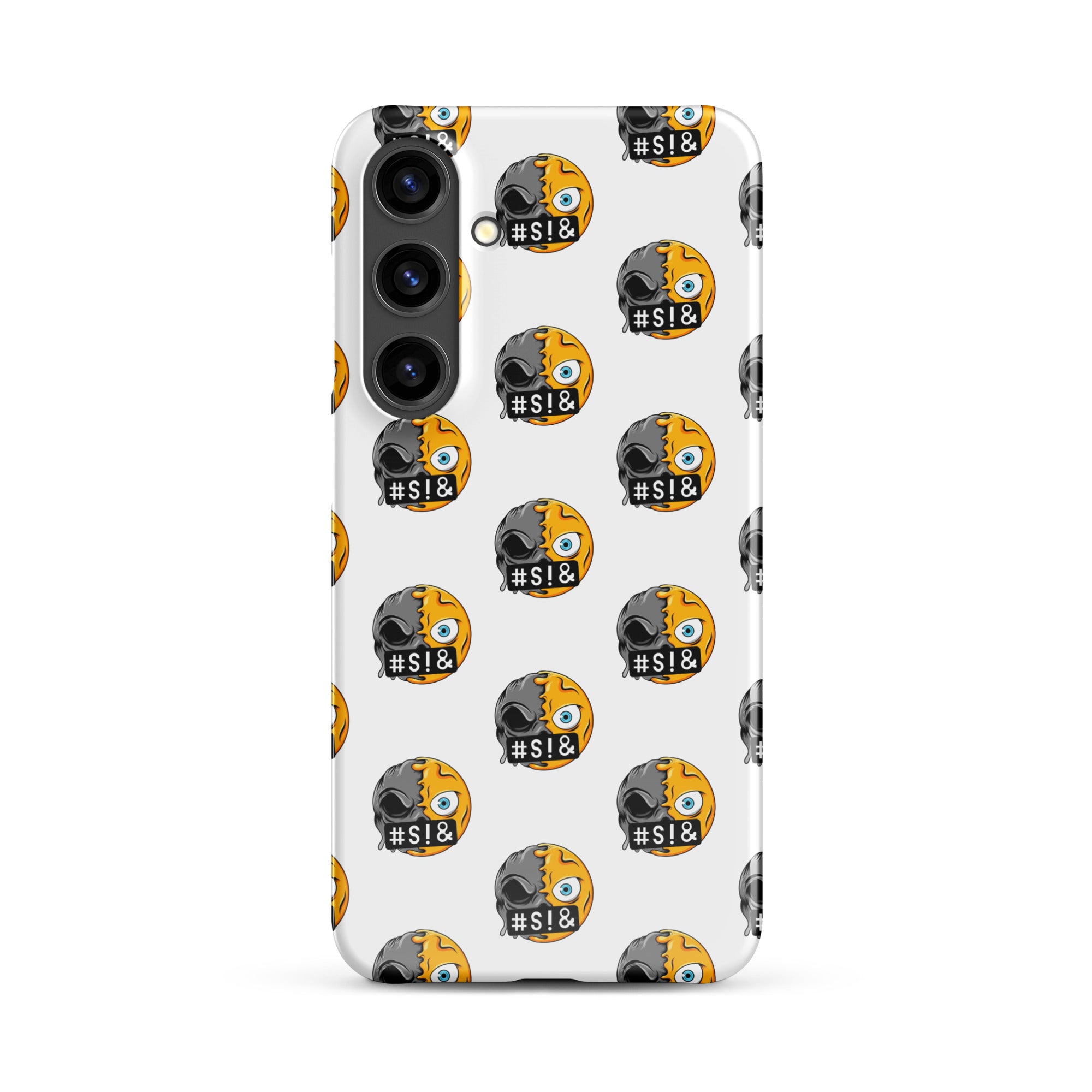 Cover Samsung Resistente – Compatibile con Ricarica Wireless – Design Angry Face Death-Biiply