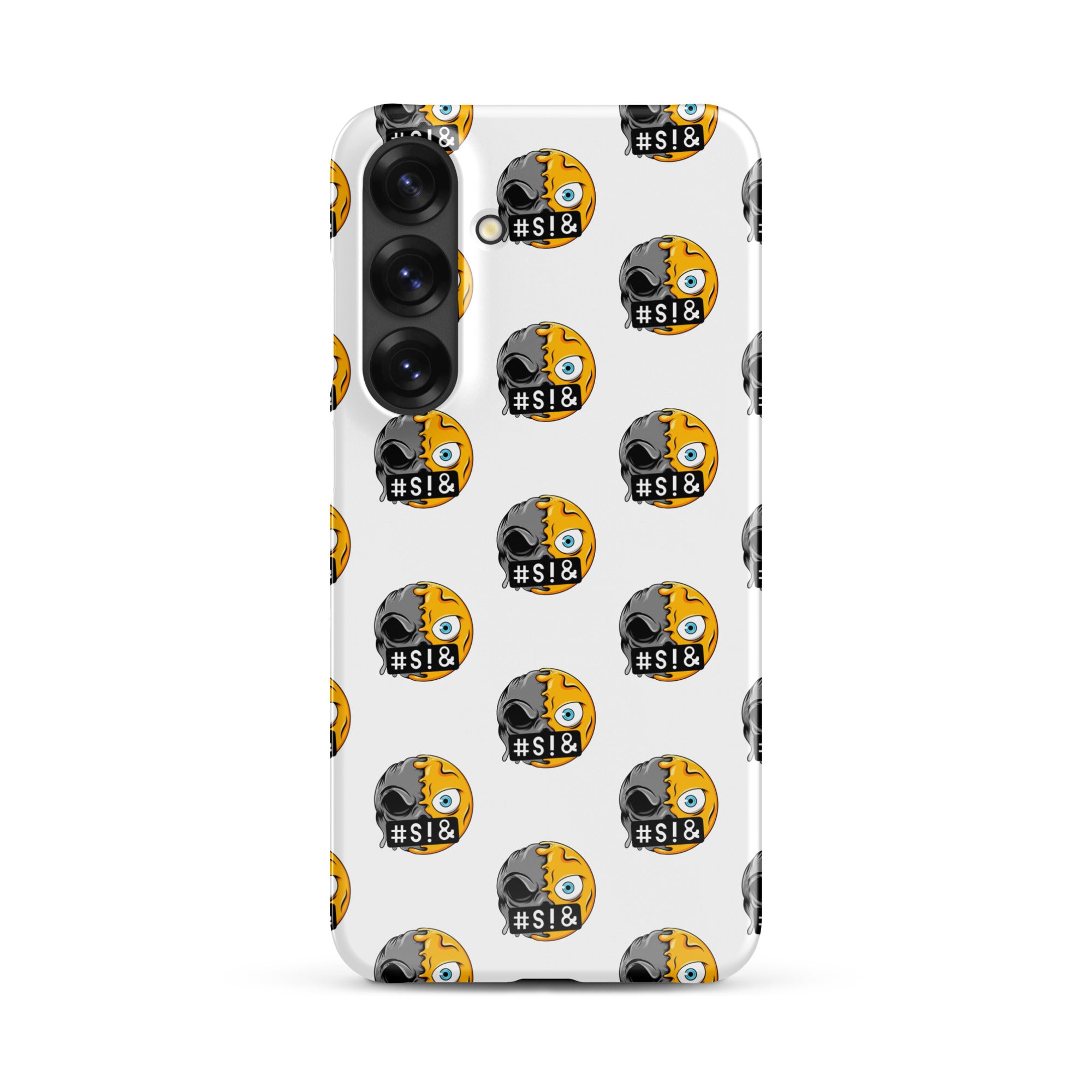 Cover Samsung Resistente – Compatibile con Ricarica Wireless – Design Angry Face Death-Biiply