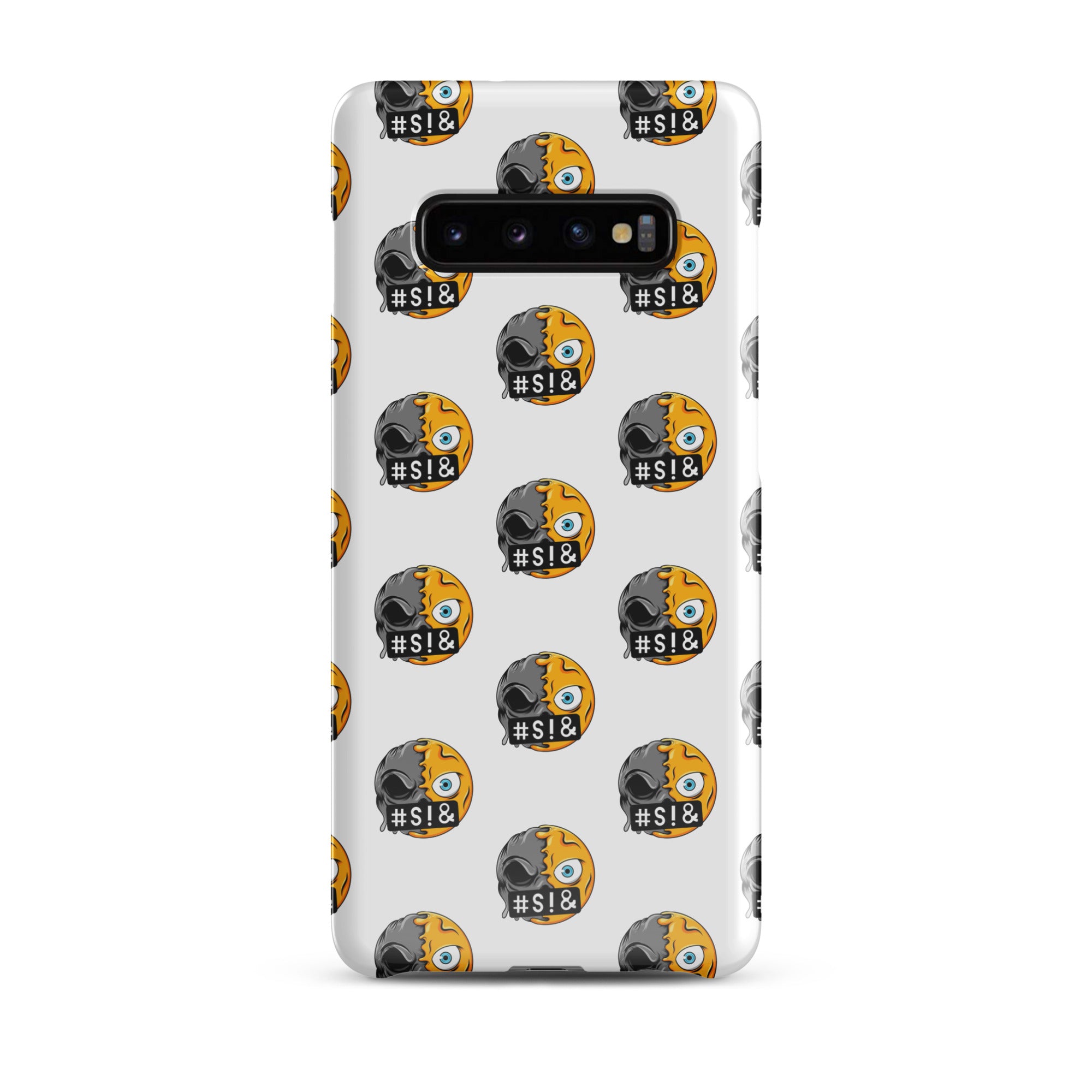 Cover Samsung Resistente – Compatibile con Ricarica Wireless – Design Angry Face Death-Biiply