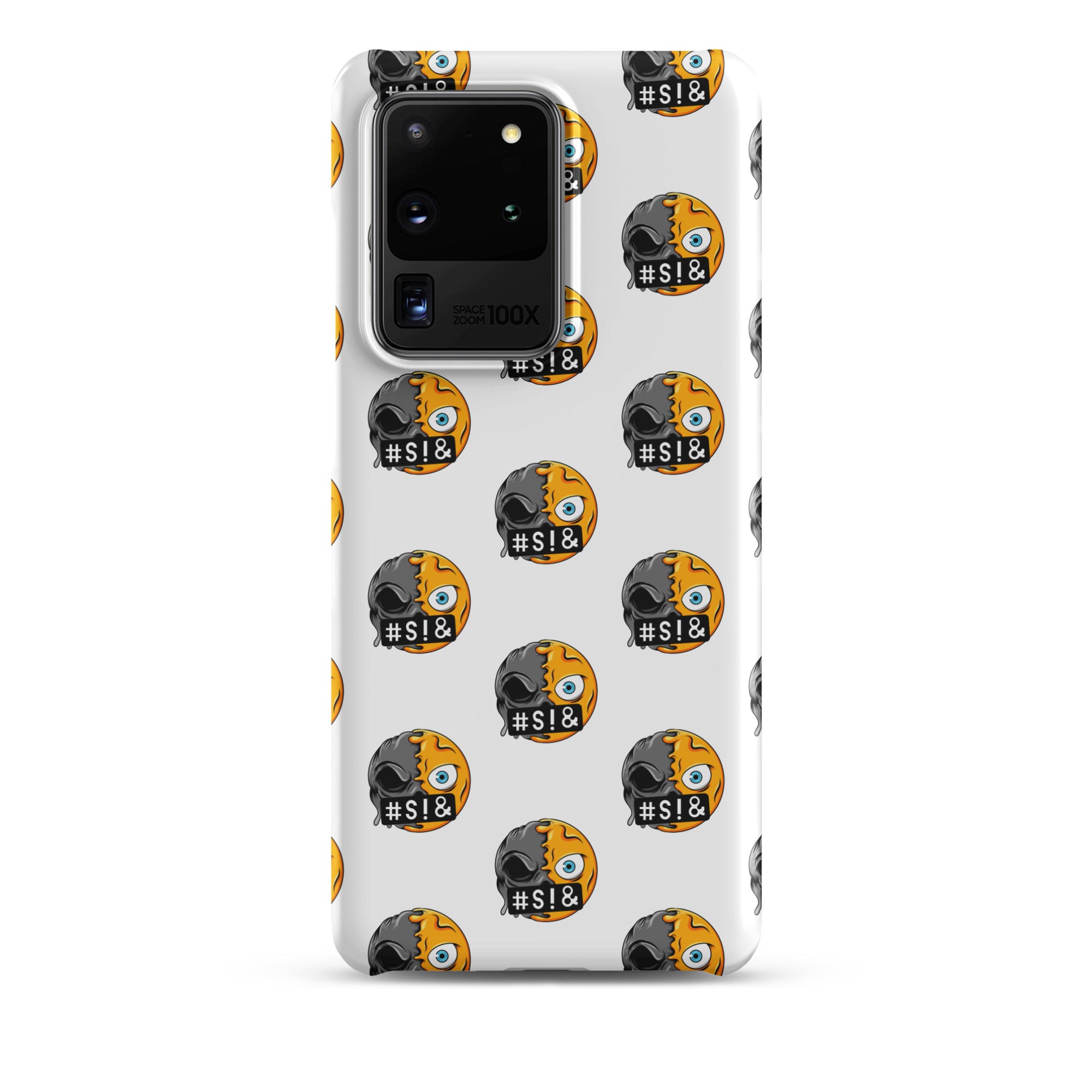 Cover Samsung Resistente – Compatibile con Ricarica Wireless – Design Angry Face Death-Biiply