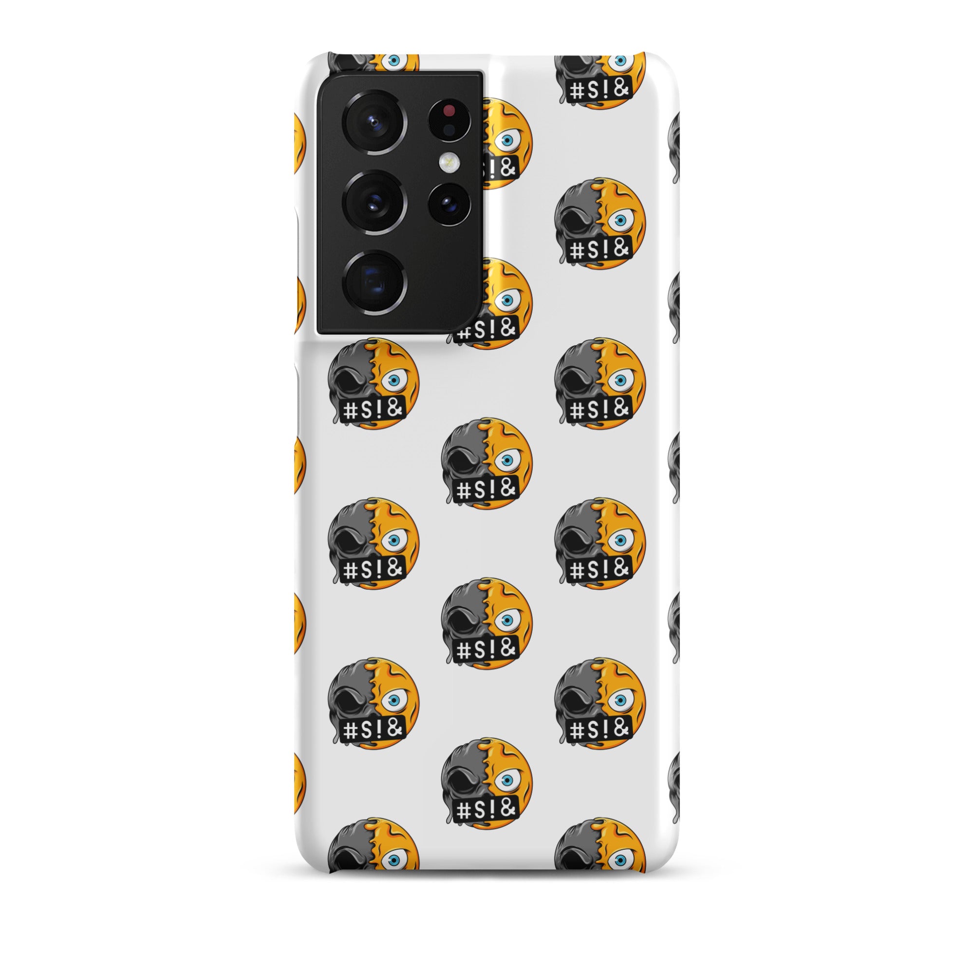 Cover Samsung Resistente – Compatibile con Ricarica Wireless – Design Angry Face Death-Biiply