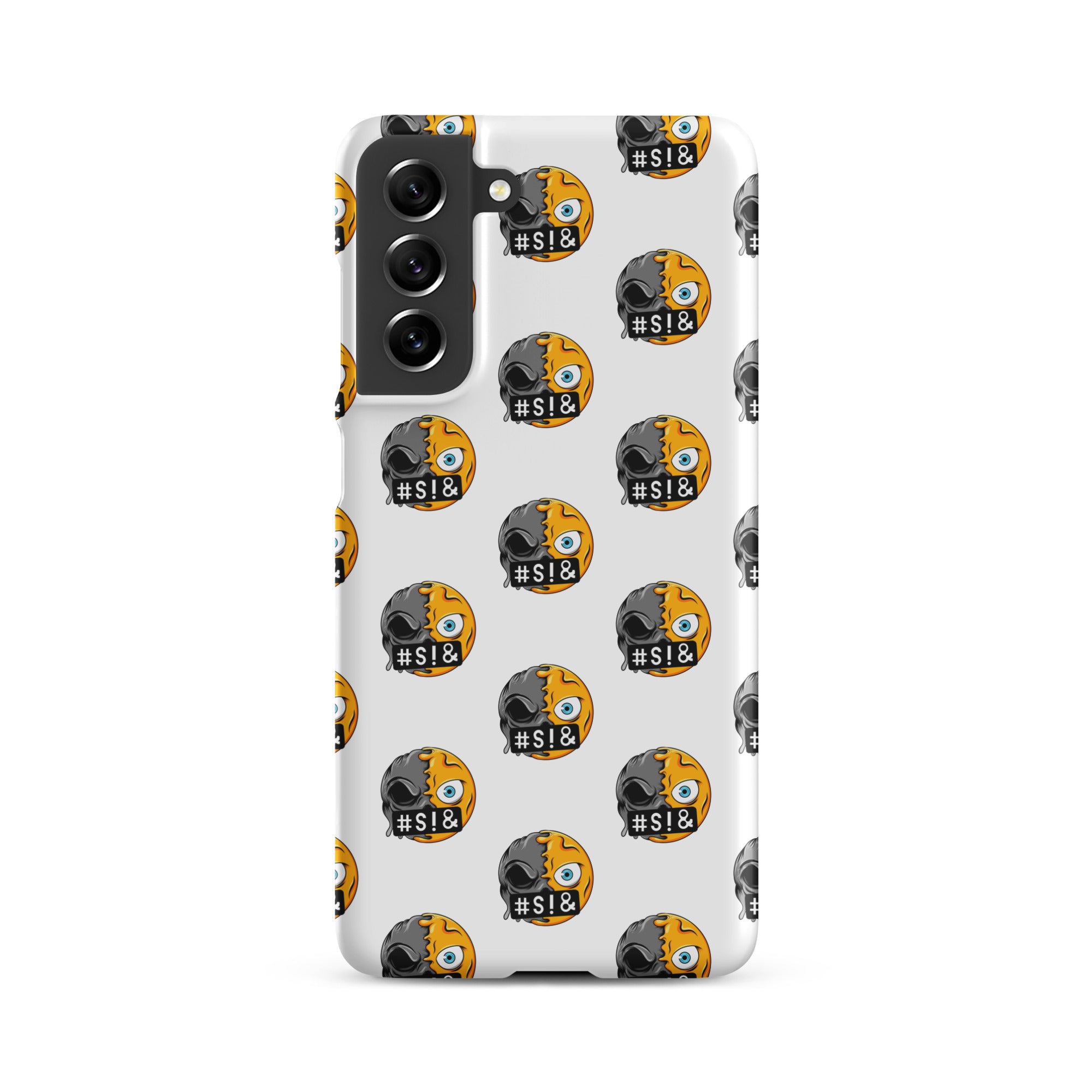 Cover Samsung Resistente – Compatibile con Ricarica Wireless – Design Angry Face Death-Biiply