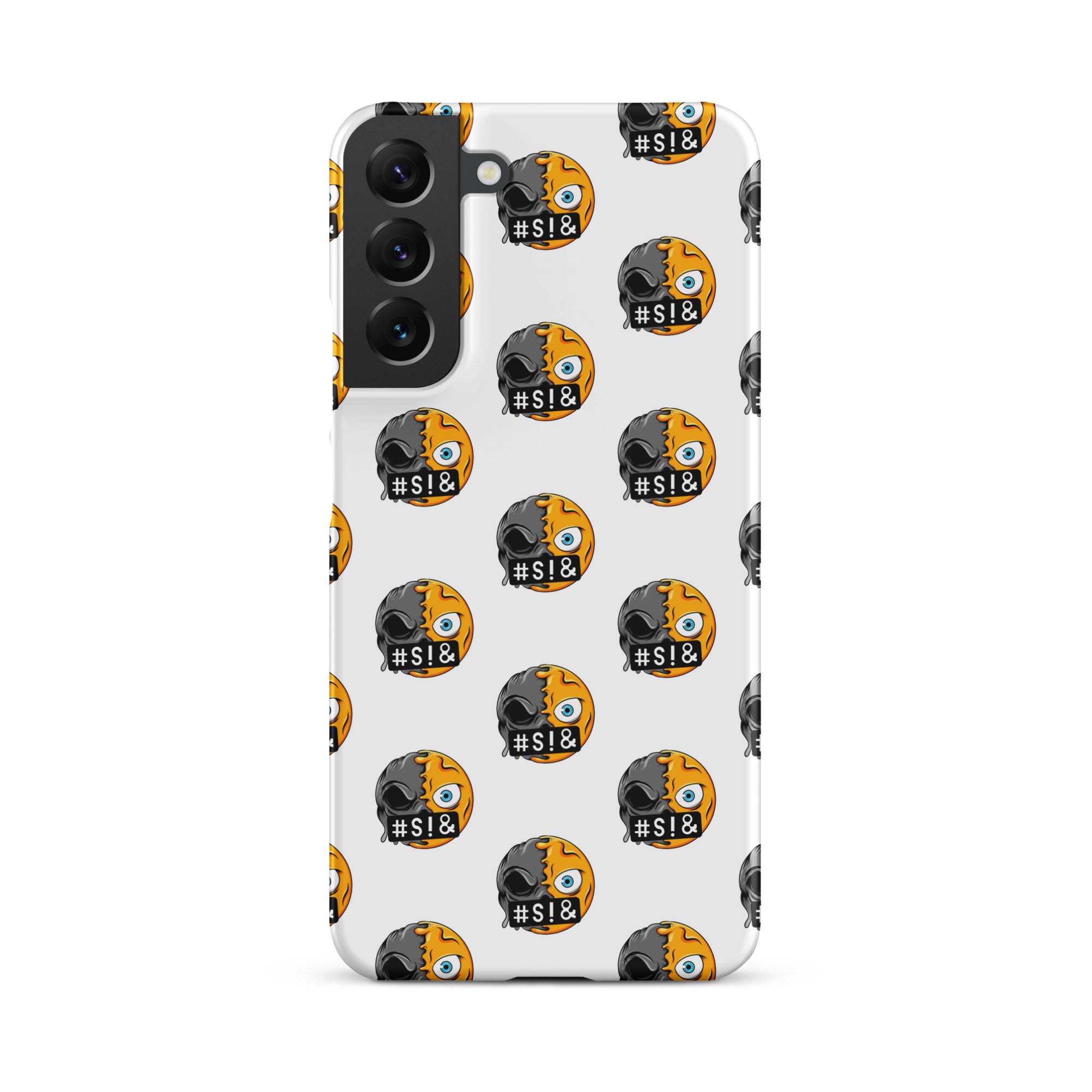 Cover Samsung Resistente – Compatibile con Ricarica Wireless – Design Angry Face Death-Biiply