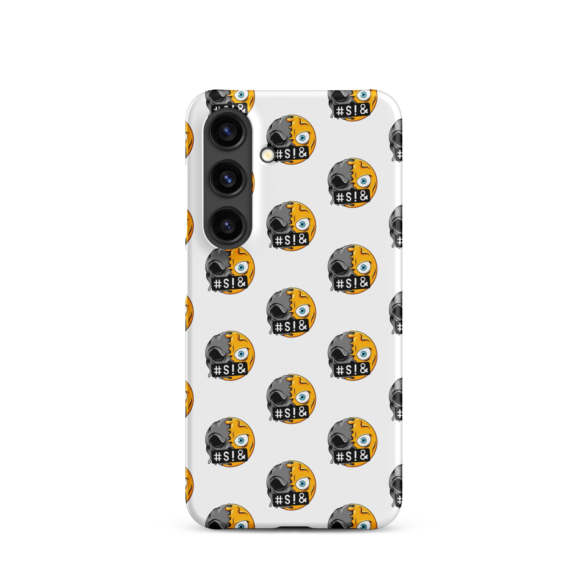 Cover Samsung Resistente – Compatibile con Ricarica Wireless – Design Angry Face Death-Biiply