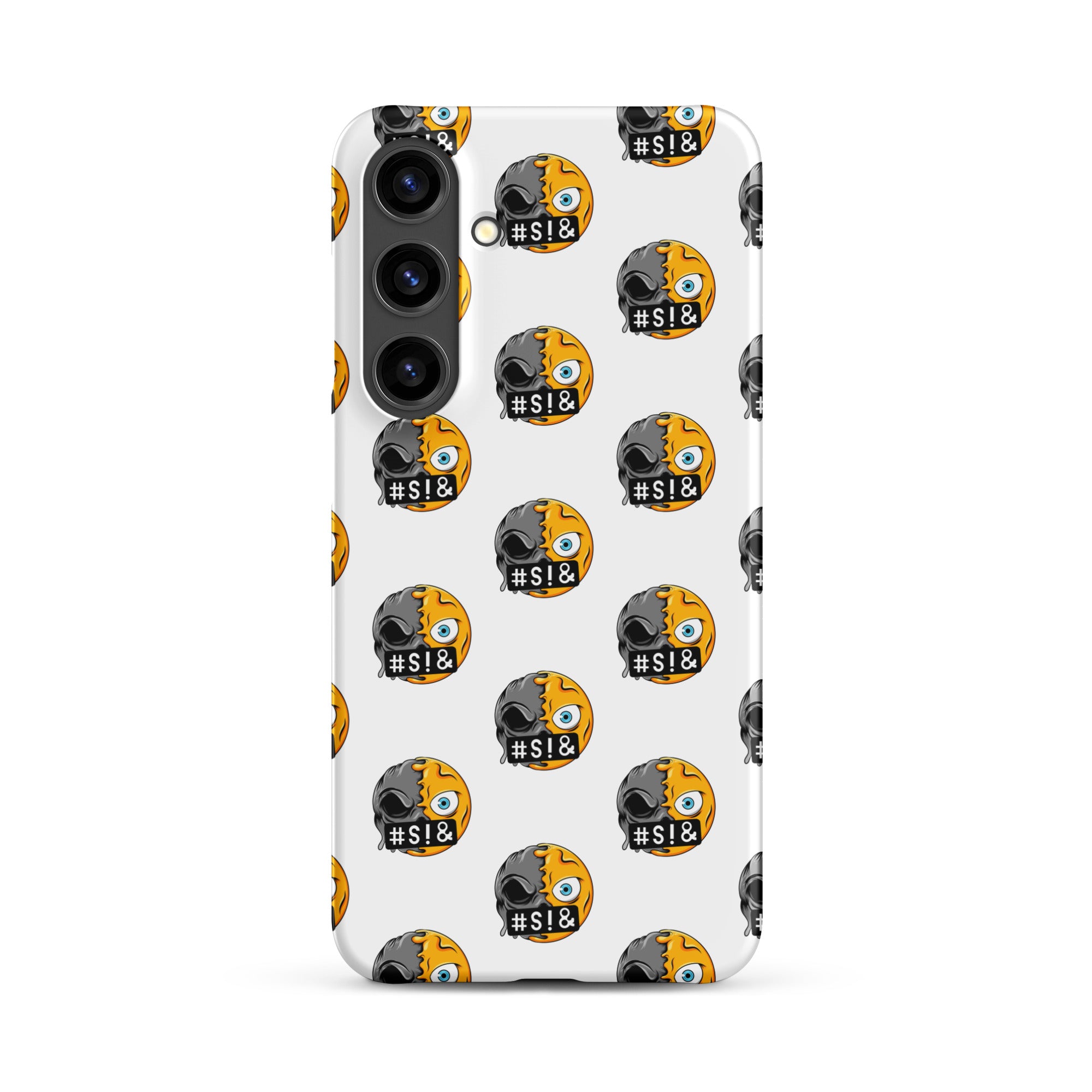 Cover Samsung Resistente – Compatibile con Ricarica Wireless – Design Angry Face Death-Biiply
