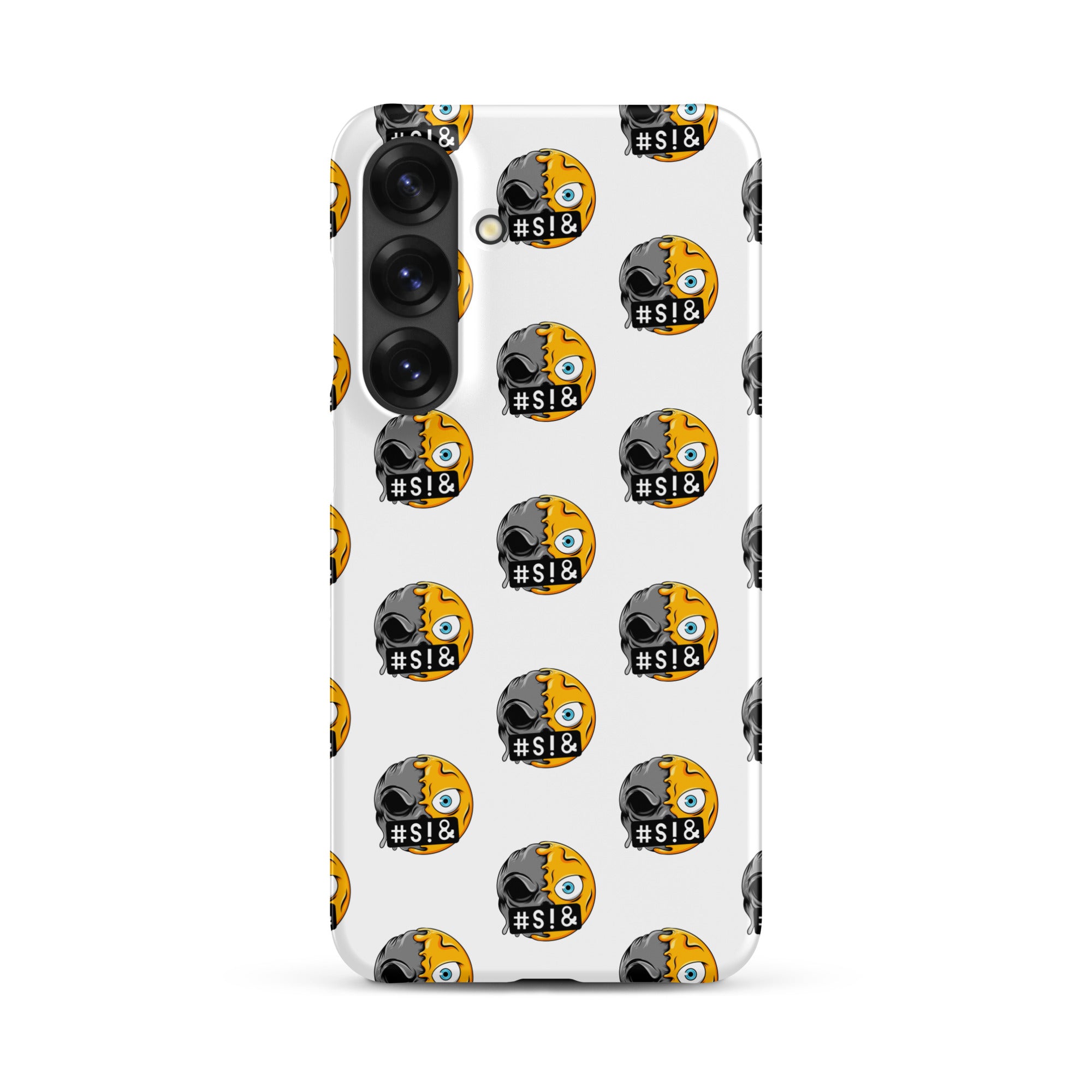 Cover Samsung Resistente – Compatibile con Ricarica Wireless – Design Angry Face Death-Biiply
