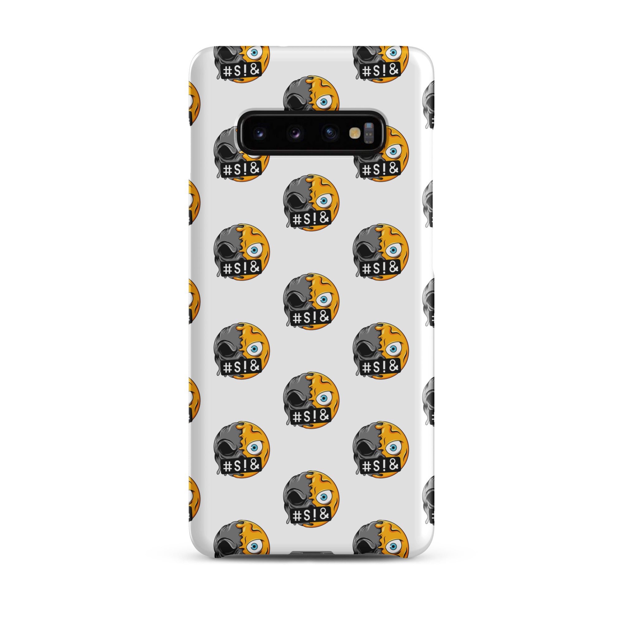 Cover Samsung Resistente – Compatibile con Ricarica Wireless – Design Angry Face Death-Biiply