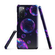 Cover Samsung Resistente – Compatibile con Ricarica Wireless – Design Bolle Viola-Biiply