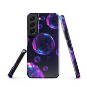 Cover Samsung Resistente – Compatibile con Ricarica Wireless – Design Bolle Viola-Biiply