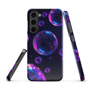 Cover Samsung Resistente – Compatibile con Ricarica Wireless – Design Bolle Viola-Biiply