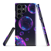 Cover Samsung Resistente – Compatibile con Ricarica Wireless – Design Bolle Viola-Biiply