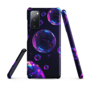 Cover Samsung Resistente – Compatibile con Ricarica Wireless – Design Bolle Viola-Biiply