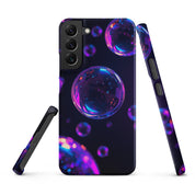 Cover Samsung Resistente – Compatibile con Ricarica Wireless – Design Bolle Viola-Biiply
